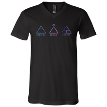 Load image into Gallery viewer, Explore-Learn-Create V-Neck T-Shirt