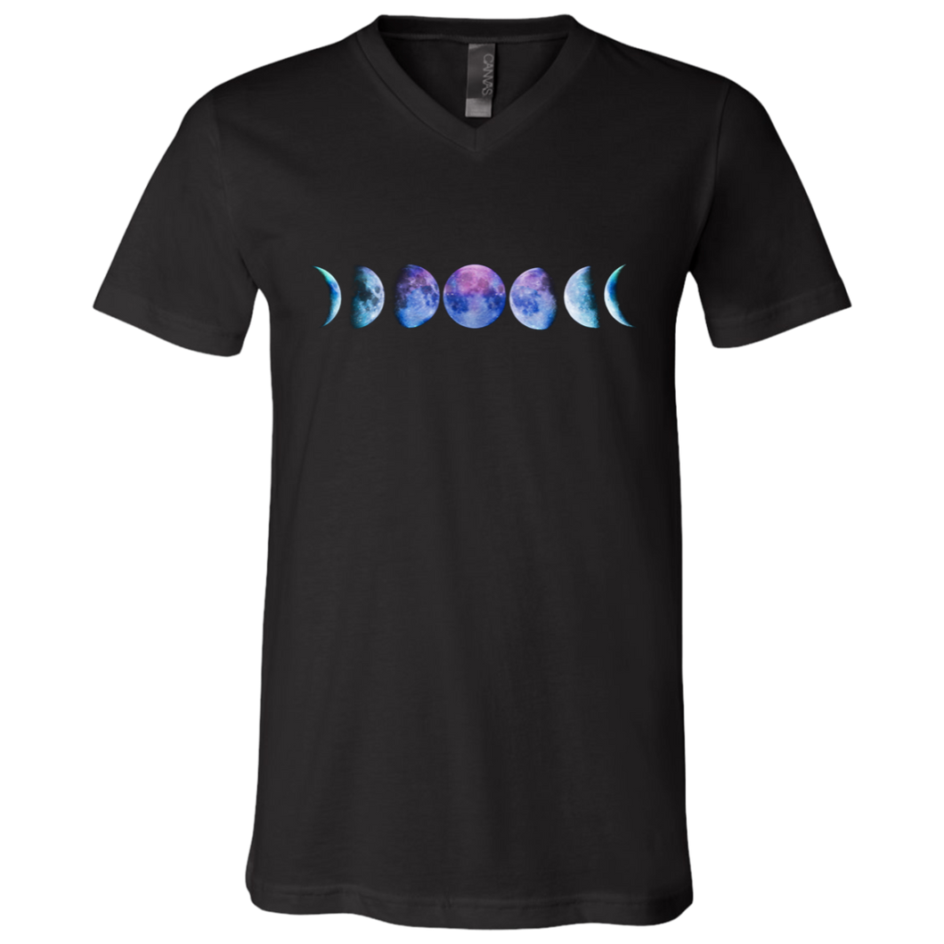 Moon Phases V-Neck T-Shirt