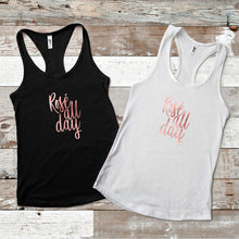 Load image into Gallery viewer, Rosé all Day Racerback Tank
